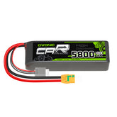 Batterie LiPo Ovonic 100C 7,4 V 2S2P 5800 mAh pour quadricœur sans préparation - Bougie anti-étincelles XT90